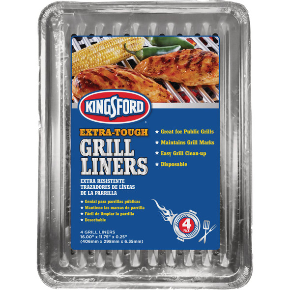Kingsford 4ct Hvy Duty Grill Liner BBP38259