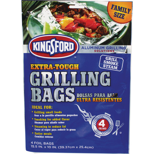 Kingsford 15.5 In. x 10 In. Aluminum Foil Grilling Bag (4-Count) BBP0496
