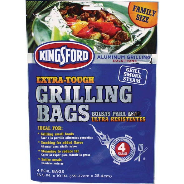 Kingsford 15.5 In. x 10 In. Aluminum Foil Grilling Bag (4-Count) BBP0496