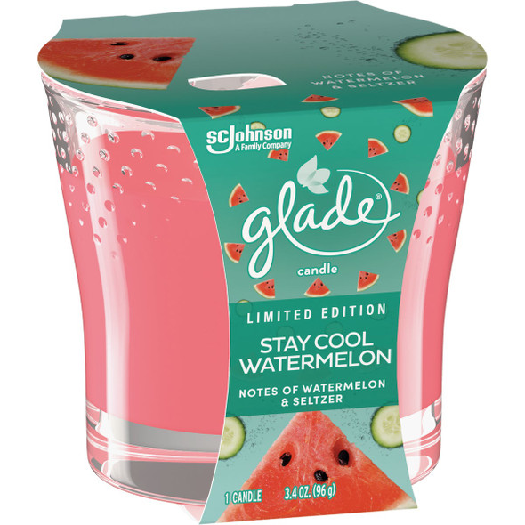 Glade 3.4 Oz. Stay Cool Watermelon Candle 3678