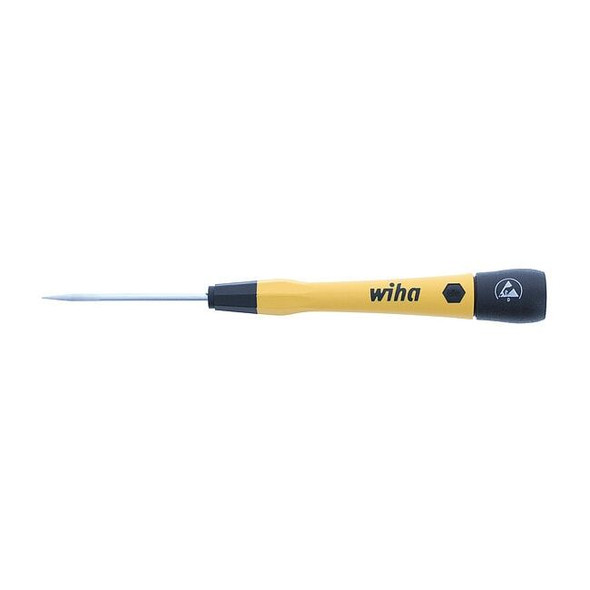 Wiha ESDPrecisionScrDrv,Slt,2.5mm,Blc,Round 27276