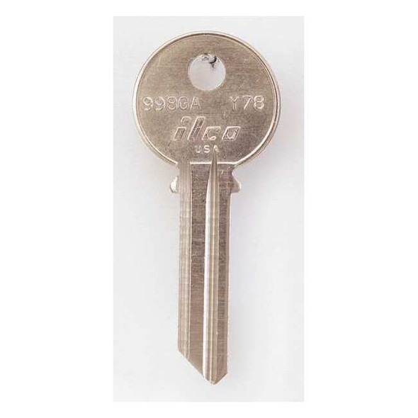 Kaba Ilco Key Blank,Brass,Type Y78,6 Pin,PK10 998GA-Y78