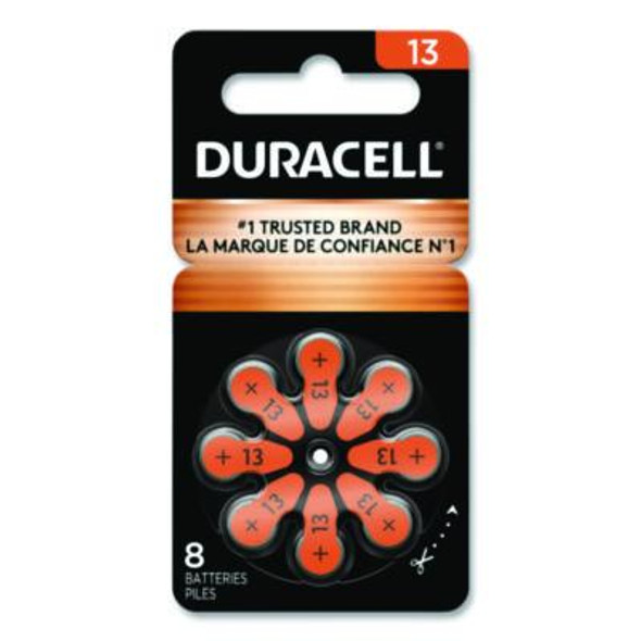 Duracell® Hearing Aid Battery, #13, 8/pack DA13B8 Duracell® Hearing Aid Battery, #13, 8/pack DA13B8