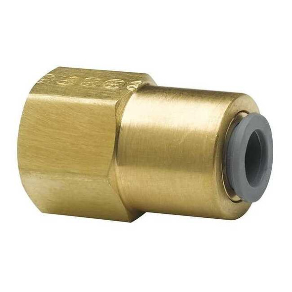 Parker 1/4" Flare Low Lead Brass Female Flare Connector L66PLNF-4-4