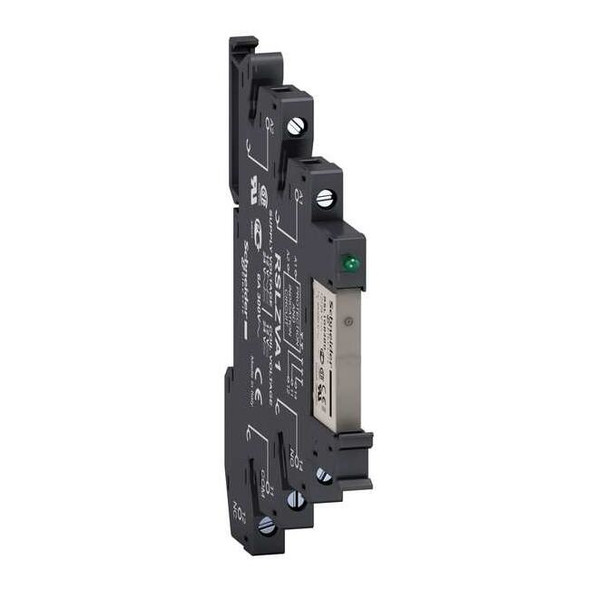 DIN Rail, Slim Plug-In Relay, Square, 6 A, 5 Pins, Screw