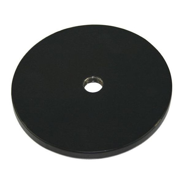 Weighted Base, Iron, 1/4 in Height, 3 3/4 in Length, 0.7 lb, Black