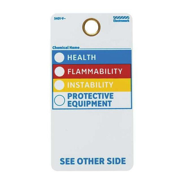 Electromark HMIG Label Multicolor, 5-3/4 x 3", Pk25 Y604425