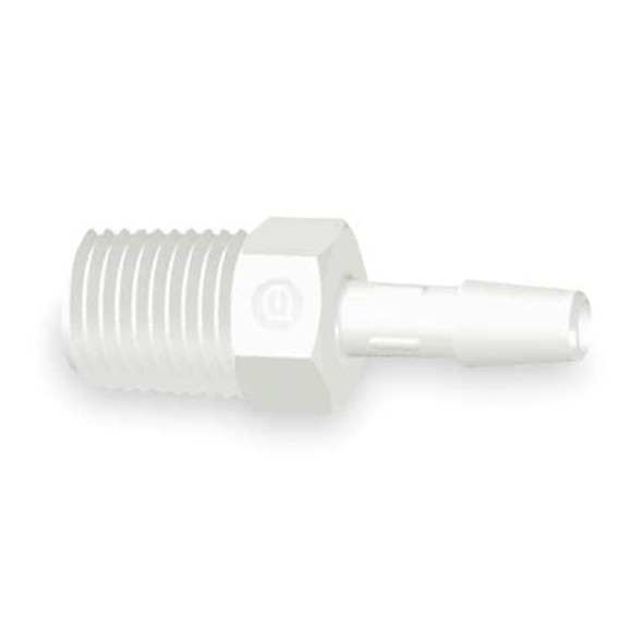 Eldon James Adapter,3/16 x 1/4 In,Polypropylene,PK10 A4-3WP Eldon James Adapter,3/16 x 1/4 In,Polypropylene,PK10 A4-3WP