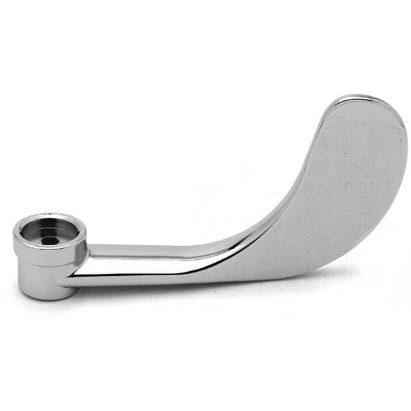 T&s Brass 4" Hot Faucet Handle, Wrist Blade, Chrome B-WH4-H