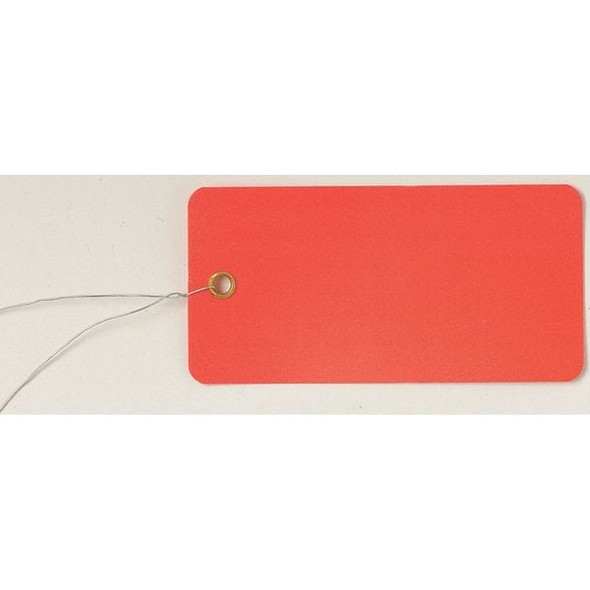 See All Industries Shipping Tag, Vinyl, 3-3/4" H x 1-7/8" W, Red TUF-G02RW