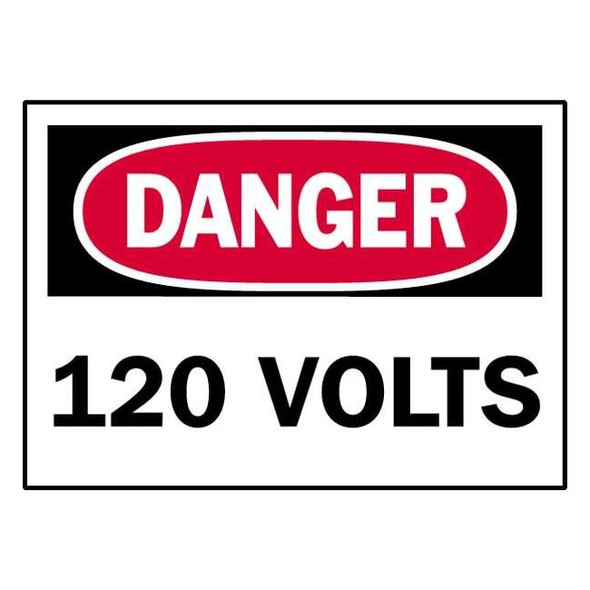 Brady Equipment Label,3-1/2 In. H,PK5, 86062 86062