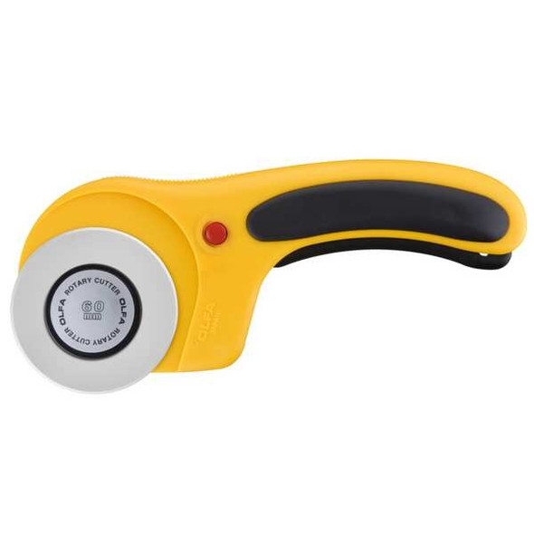 Olfa Ergonomic Rotary Cutter,60mm Tungsten RTY-3/DX Olfa Ergonomic Rotary Cutter,60mm Tungsten RTY-3/DX