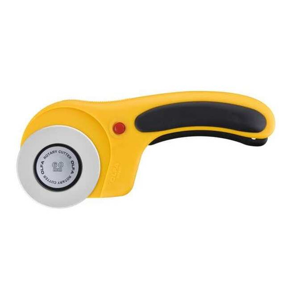 Olfa Ergonomic Rotary Cutter,60mm Tungsten RTY-3/DX
