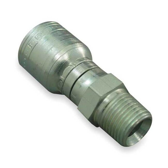 Weatherhead Crimp Fitting,1/2" I.D.,1/2",M,NPTF 08Z-J08