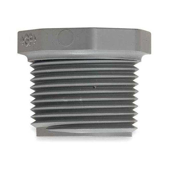 CPVC Hex Head Plug, Schedule 80, 1/2" Pipe Size, MNPT