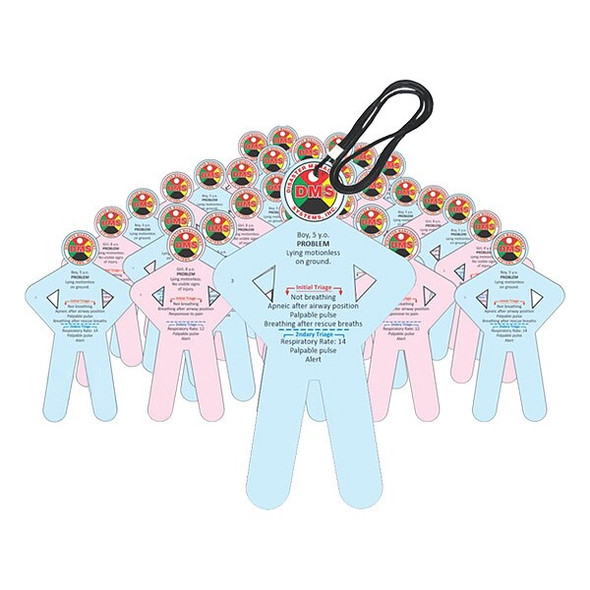 Disaster Management Systems Pediatric Patient Victim Cards,PK32 DMS-05873