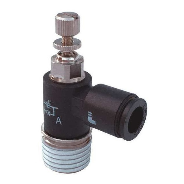 Legris Mini Flow Control,R1/8in BSPT,Meter Out 7665 08 10