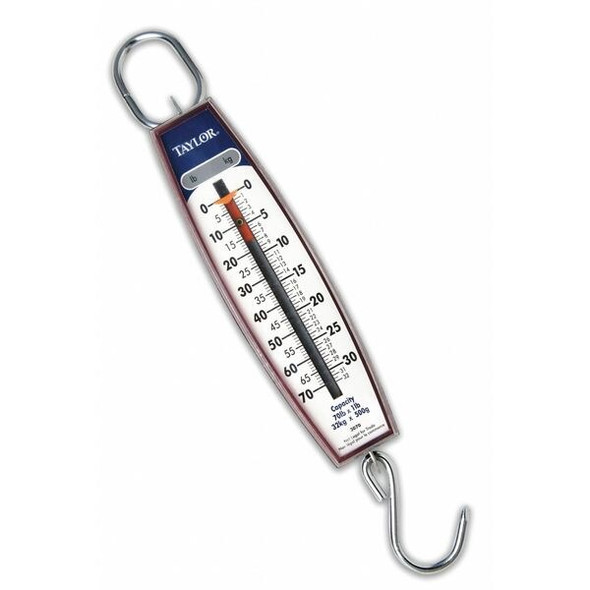 Taylor Mechanical Hanging Scale,32kg/70 lb. 3070
