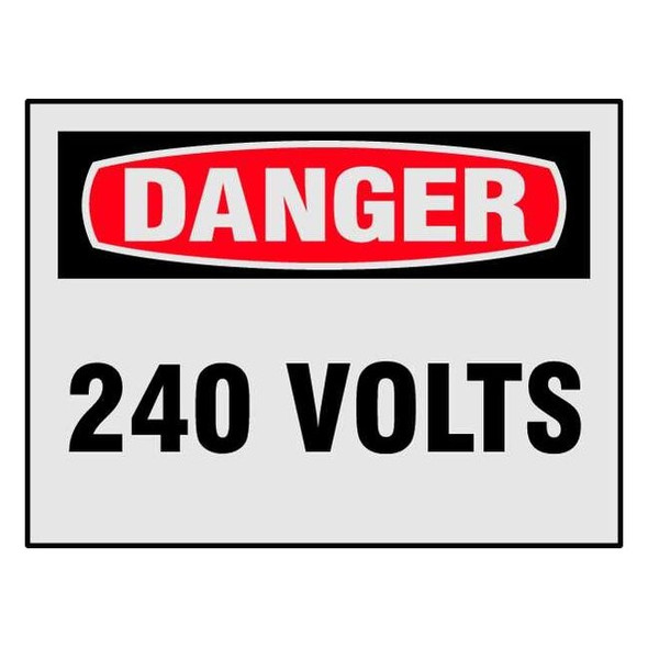 Brady Danger Label,5 In. W,3-1/2 In. H,PK8, 21002LS 21002LS