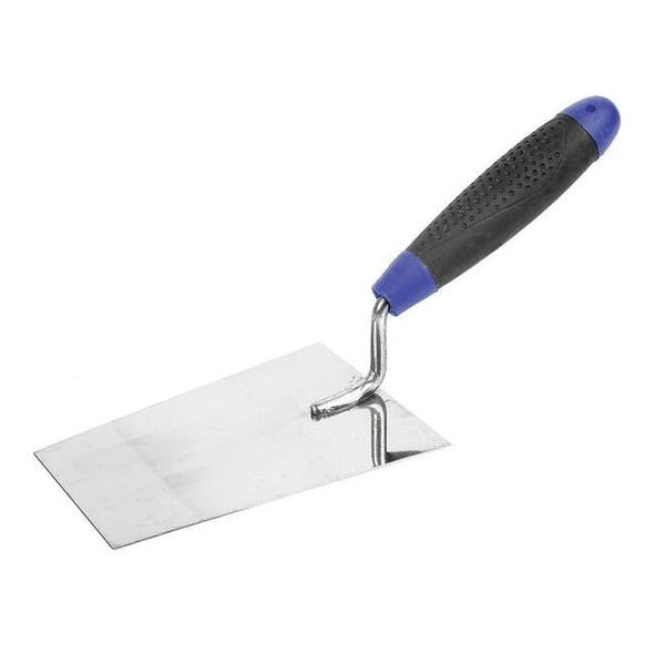 Westward Bucket Trowel,7 x 4-1/2,SS,SoftGrip 13A652