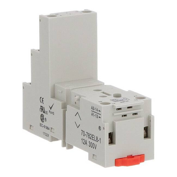 Schneider Electric Rlay Sckt,Elvatr,Squre,8 Pin, Scrw Clamp 70-782EL8-1