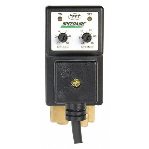 Speedaire Auto Drain Valve, 208-240V, 1/2 In., Amps AC: 0.3 A 13X529