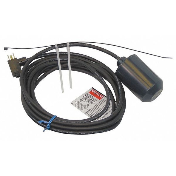Dayton Float Switch, 20 ft, ABS, 115V AC 6PNU7 Dayton Float Switch, 20 ft, ABS, 115V AC 6PNU7