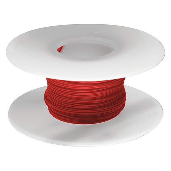 Ok Industries Spooled Wrapping Wire, 30 AWG, Red, Kynar(R), 100 ft R30R-0100