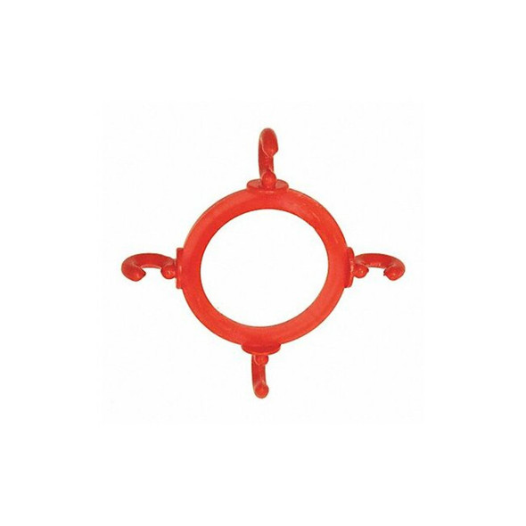 Cone Chain Connector for Plastic Chain Barrier, Orange, 6 39/50 in Length, Gloss