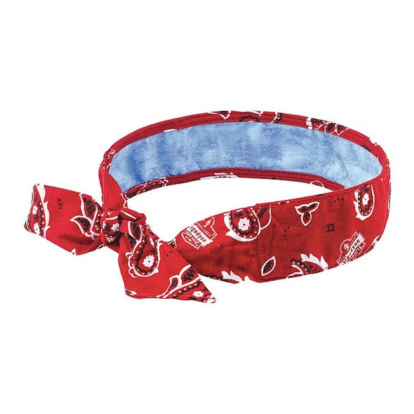 Ergodyne Cooling Bandana,One Size,Red 6700CT