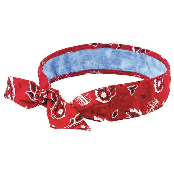 Ergodyne Cooling Bandana,One Size,Red 6700CT