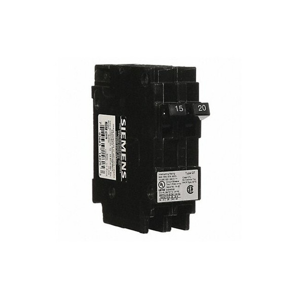 Miniature Circuit Breaker, Q Series, 15/20A, 1 Pole, 120V AC, 10kA at 120V AC