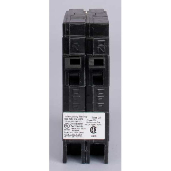 Miniature Circuit Breaker, Q Series, 15-20A, 1 Pole, 120V AC, 10kA at 120V AC  Q1520