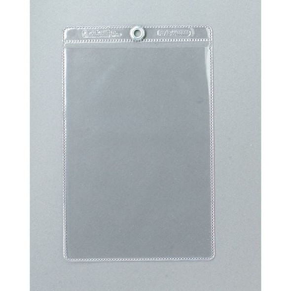 Brady Tag Envelope, Vinyl, 6 1/2 in H x 4 1/2 in W, Clear, 10 PK 81763