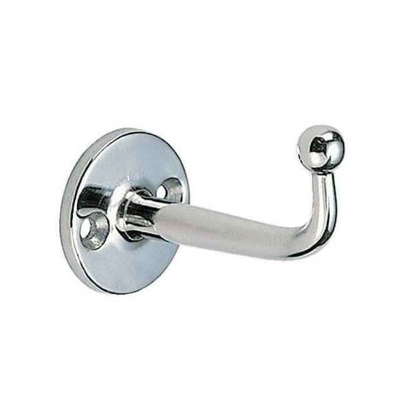 Sugatsune Hook,Silver,Stainless Steel,1 7/16 in D FC-50