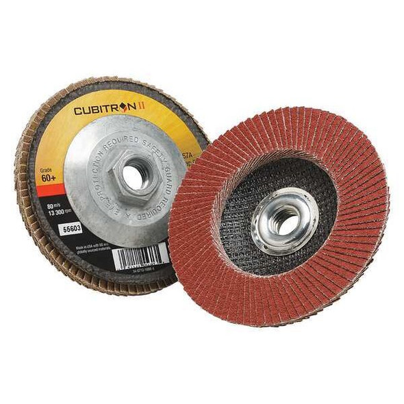3m Cubitron Flap Disc,T27,4-1/2in. x 5/8-11,60 7100058060