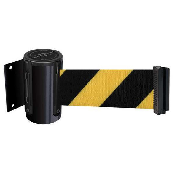 Tensabarrier Belt Barrier, Black,Belt Yellow/Black 896-STD-33-MAX-NO-D4X-C