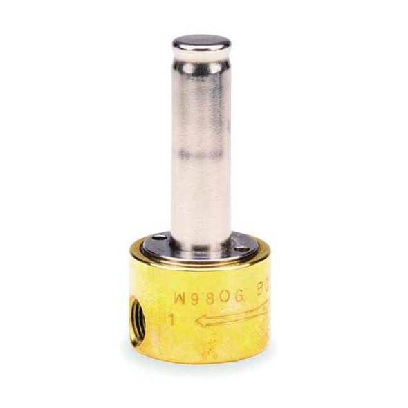 Brass Steam Solenoid Valve Less Coil, Normally Closed, 1/4 in Pipe Size