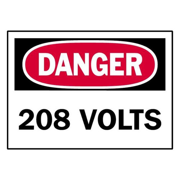 Brady Danger Label,Electrical Hazard,PK5 86059