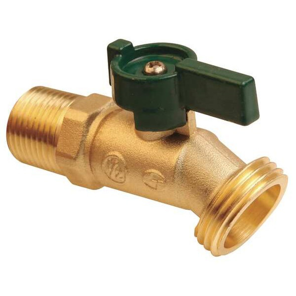 Manufacturer Varies Hose Bibb,Quarter Turn,1/2In, Brass 6PDZ6