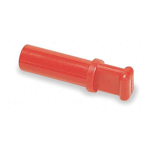 Legris Push-Fit Fitting Plug, 1/8 in Tube Size, Polymer, Red, 10 PK 3126 53 00