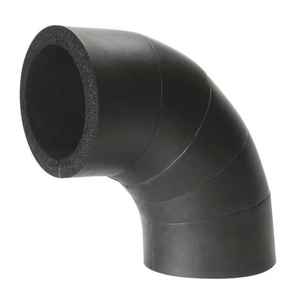 1-1/8" x 37/64" Elastomeric Elbow Pipe Fitting Insulation, 1" Wall