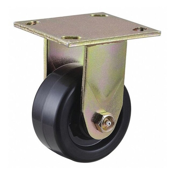 Manufacturer Varies Plate Caster,4" Wheel Dia.,800 lb.,Black 435X70