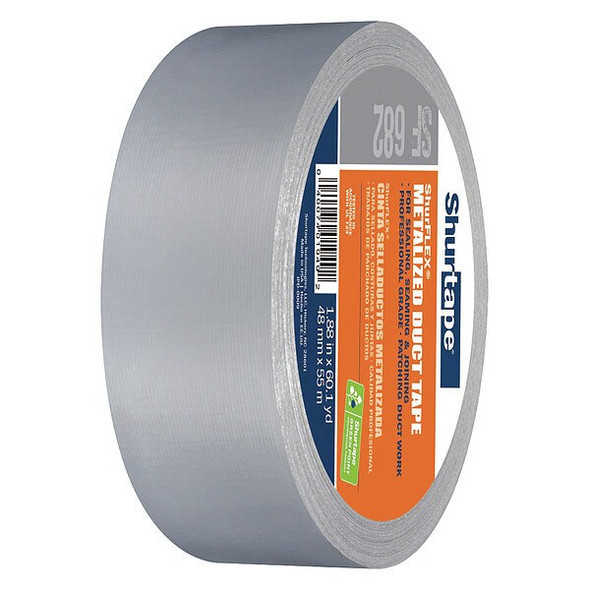 Shurtape DuctTape,Silver,60-1/8ydL,1-7/8inW 146956