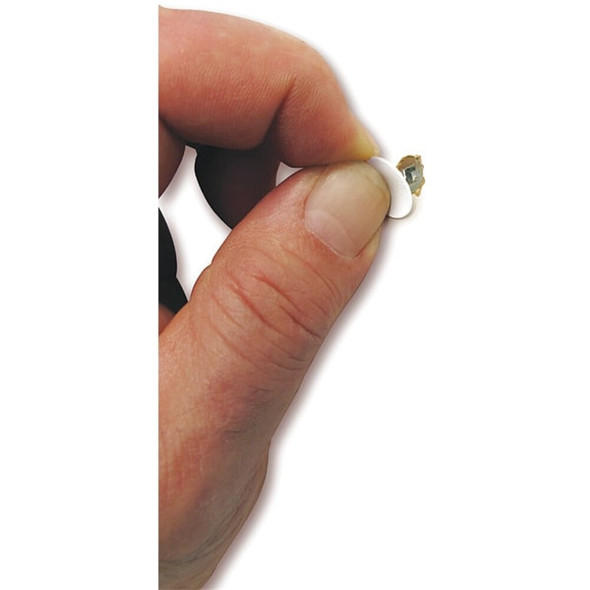 Self-Adhesive Screw Cap, 9-16 in Dia, Black, PVC 53 PK  FCSP1SH916BL