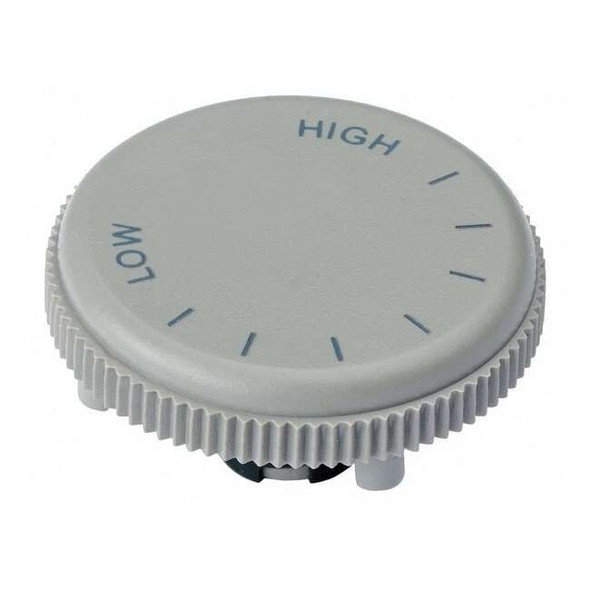 Broan-Nutone Knob for Wall Heater, 1 in Dia, Polished Gray S99360135
