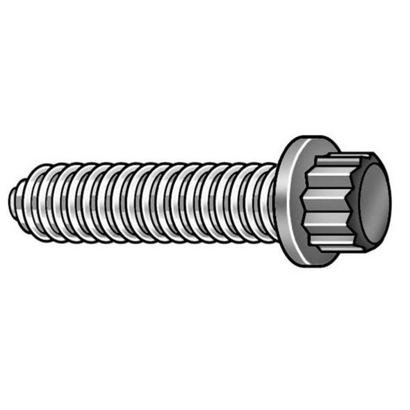 Grade 9, 1-2"-20 Flange Bolt, Plain Alloy Steel, 1-1-4 in L, 10 PK  2FB51