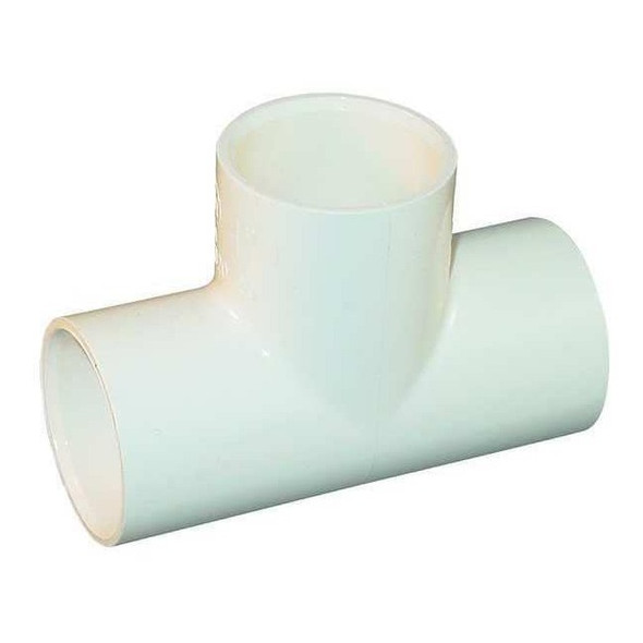 CPVC Tee, CTS, Schedule SDR-11, 2" Pipe Size, CTS Hub