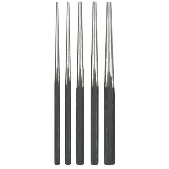 Westward Drift Punch Set,1/8 To 5/16 In,5 Pc 2AJL6