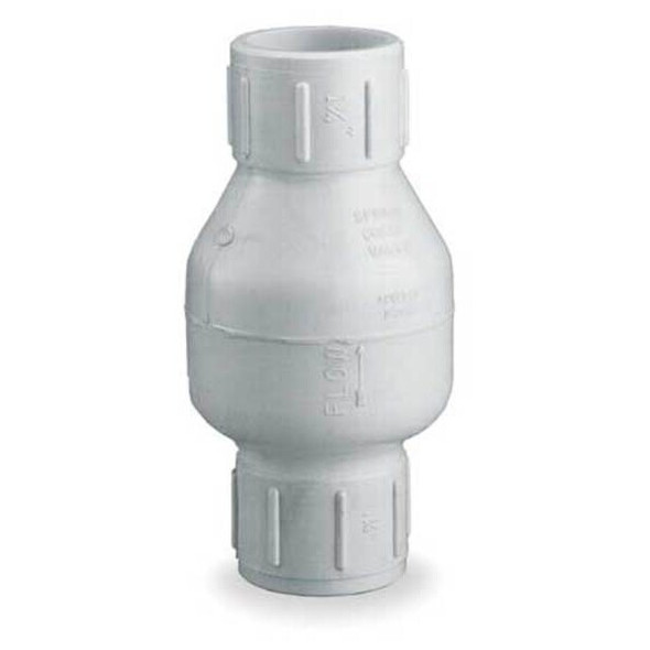 Dayton 1" Slip PVC Spring Check Valve 4RG72